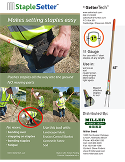 Miller Seed StapleSetter Flyer